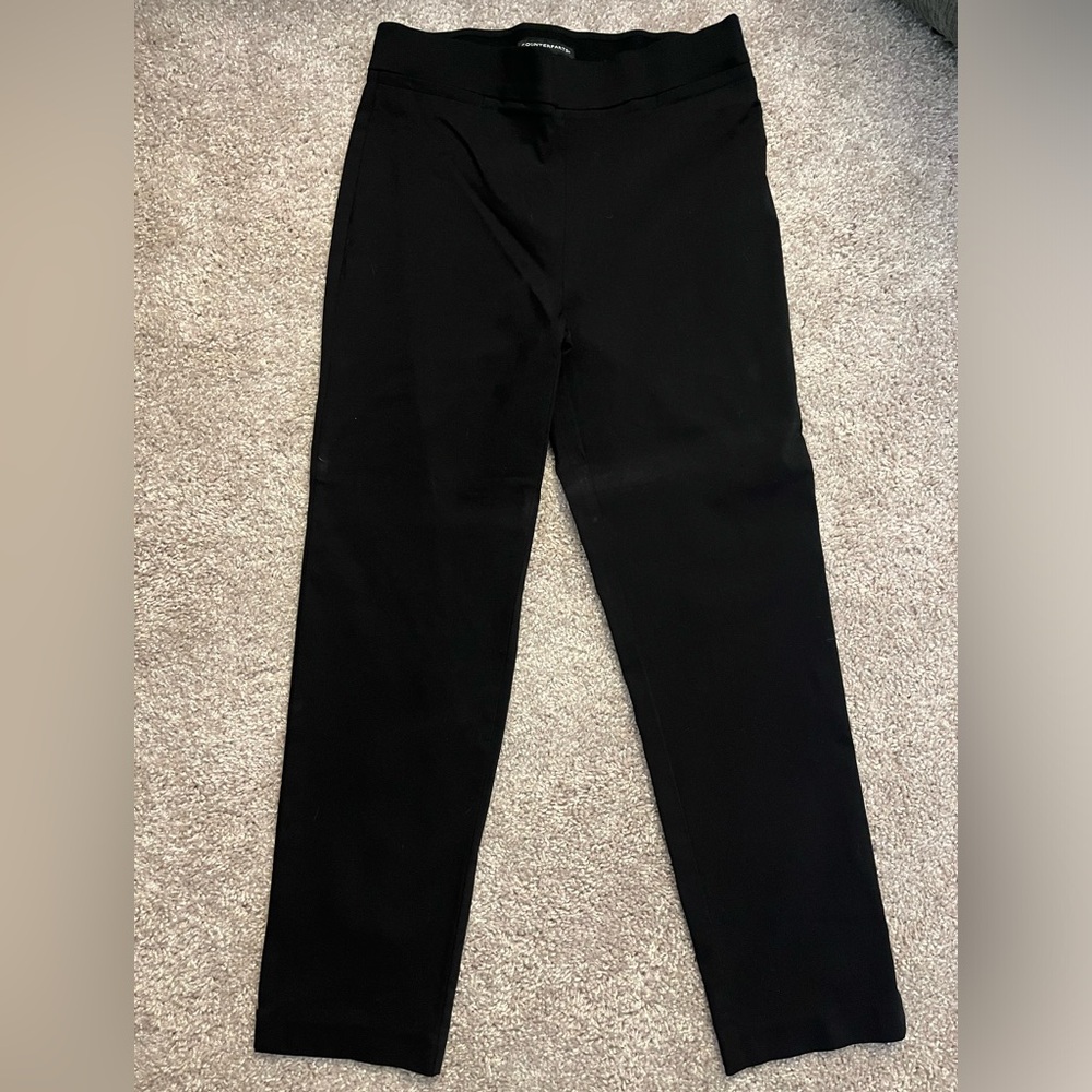 Black stretchy dress pants